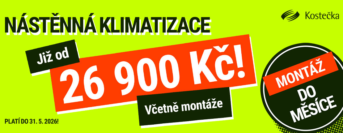 Nástěnná klimatizace od 26 900 Kč