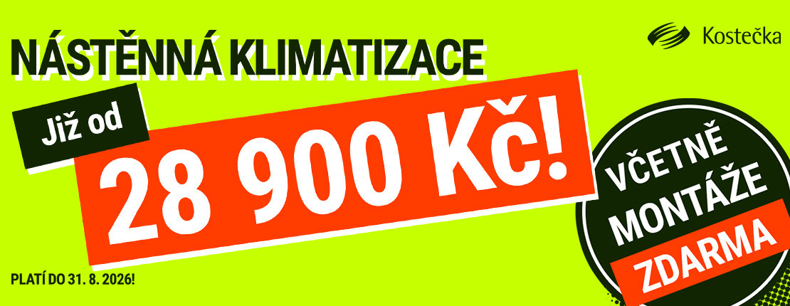 Nástěnná klimatizace od 28 900 Kč